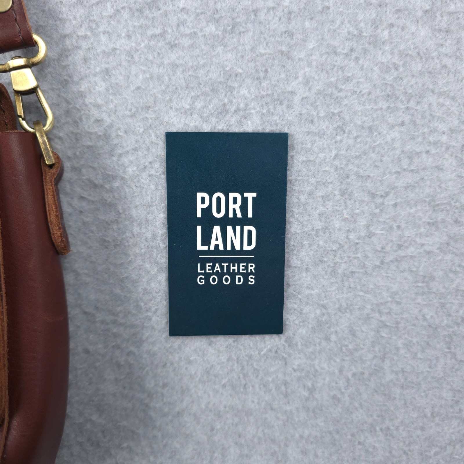 Portland Leather Goods Bag Crossbody Brown Metro Medium Size Full Grain