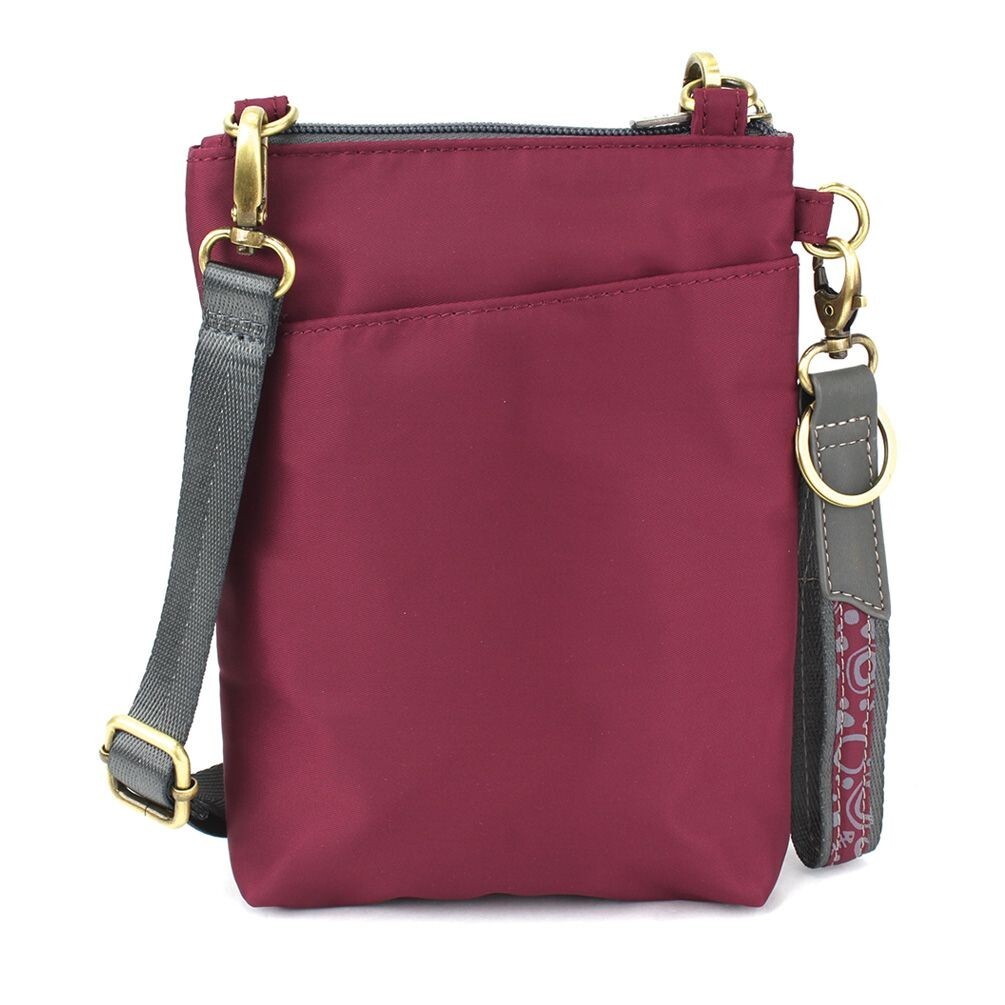 CHALA PAW PRINT CV Evolution Cellphone Crossbody Handbag Purse (Burgundy) NWT