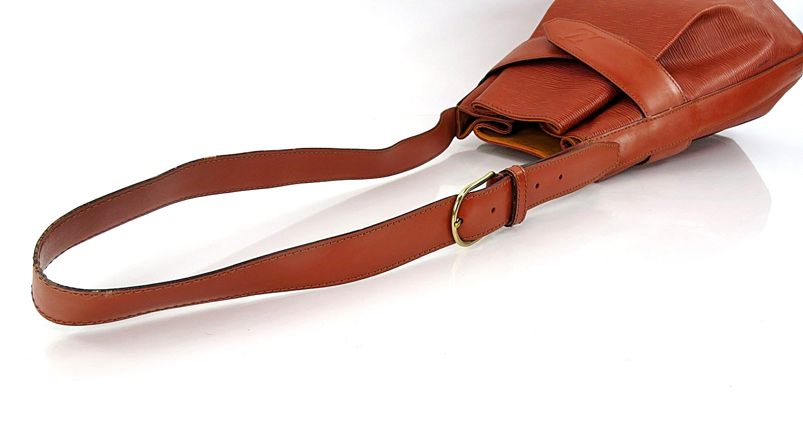 Auth LOUIS VUITTON Sac D’Paule Brown Epi Leather PM Shoulder Bag Purse #64358