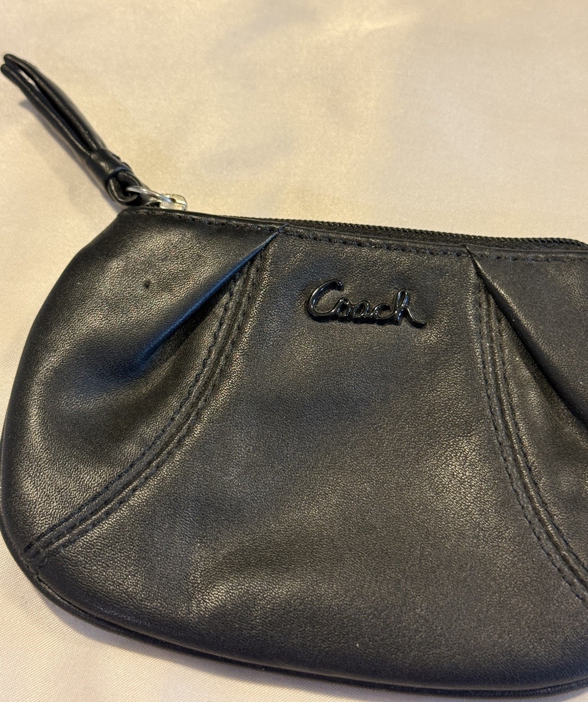 COACH Ashley Pleated Mini Coin Purse