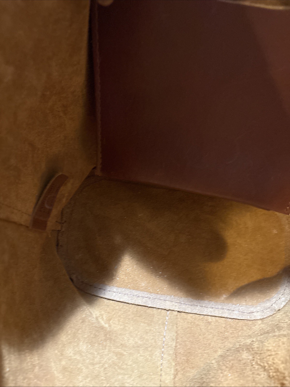 Portland Leather Goods Large Devan Bucket Tote in Chestnut