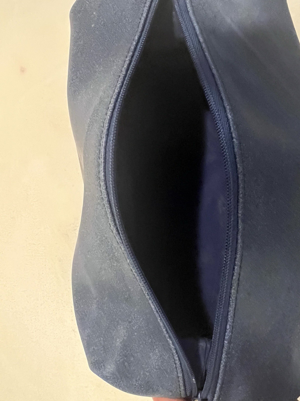 Burberry Fragrance Navy Nova Check Pouch Bag Vanity Bag Double Stack/ Rare