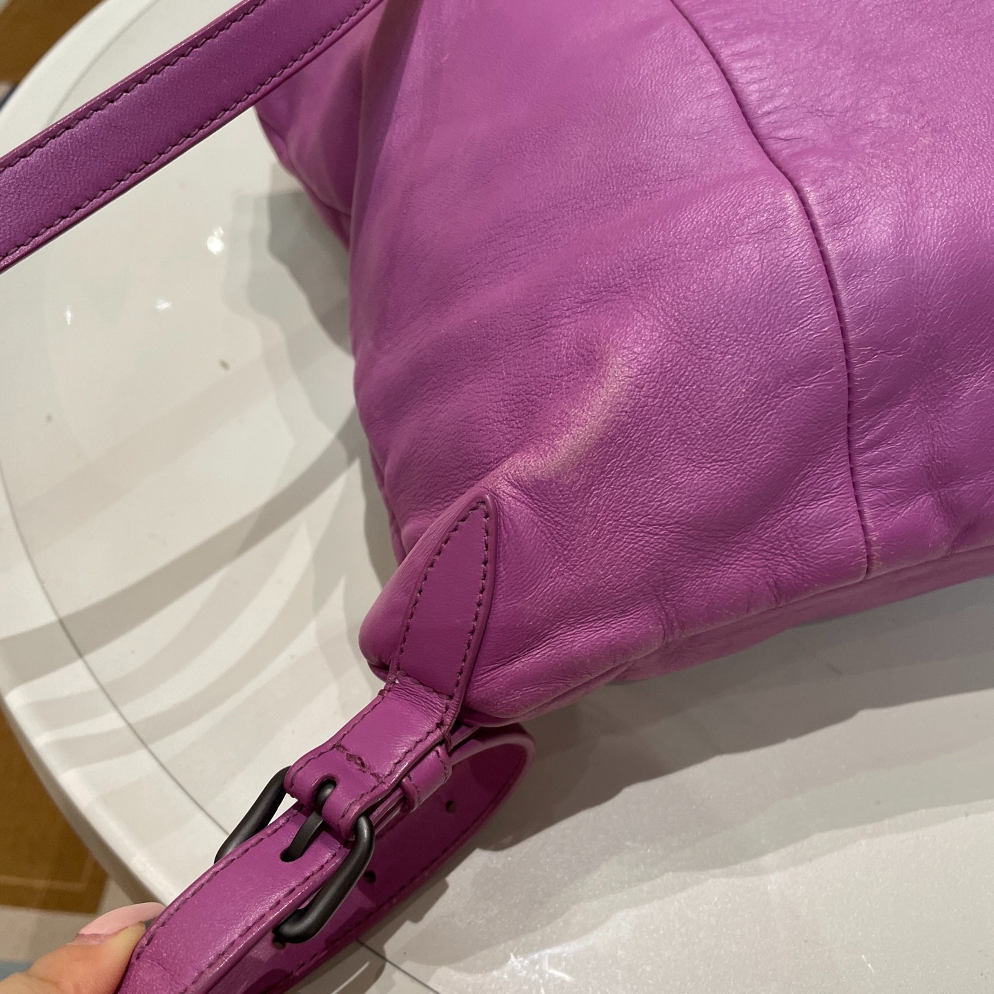 Preloved bottega veneta intecciato drawstring backpack