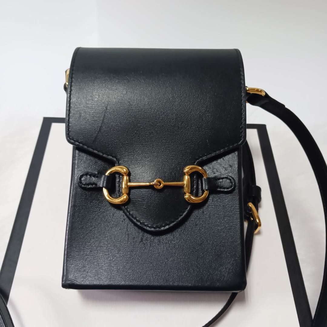 GUCCI Horsebit 1955 Mini Bag Shoulder Bag Gift Present 0607b