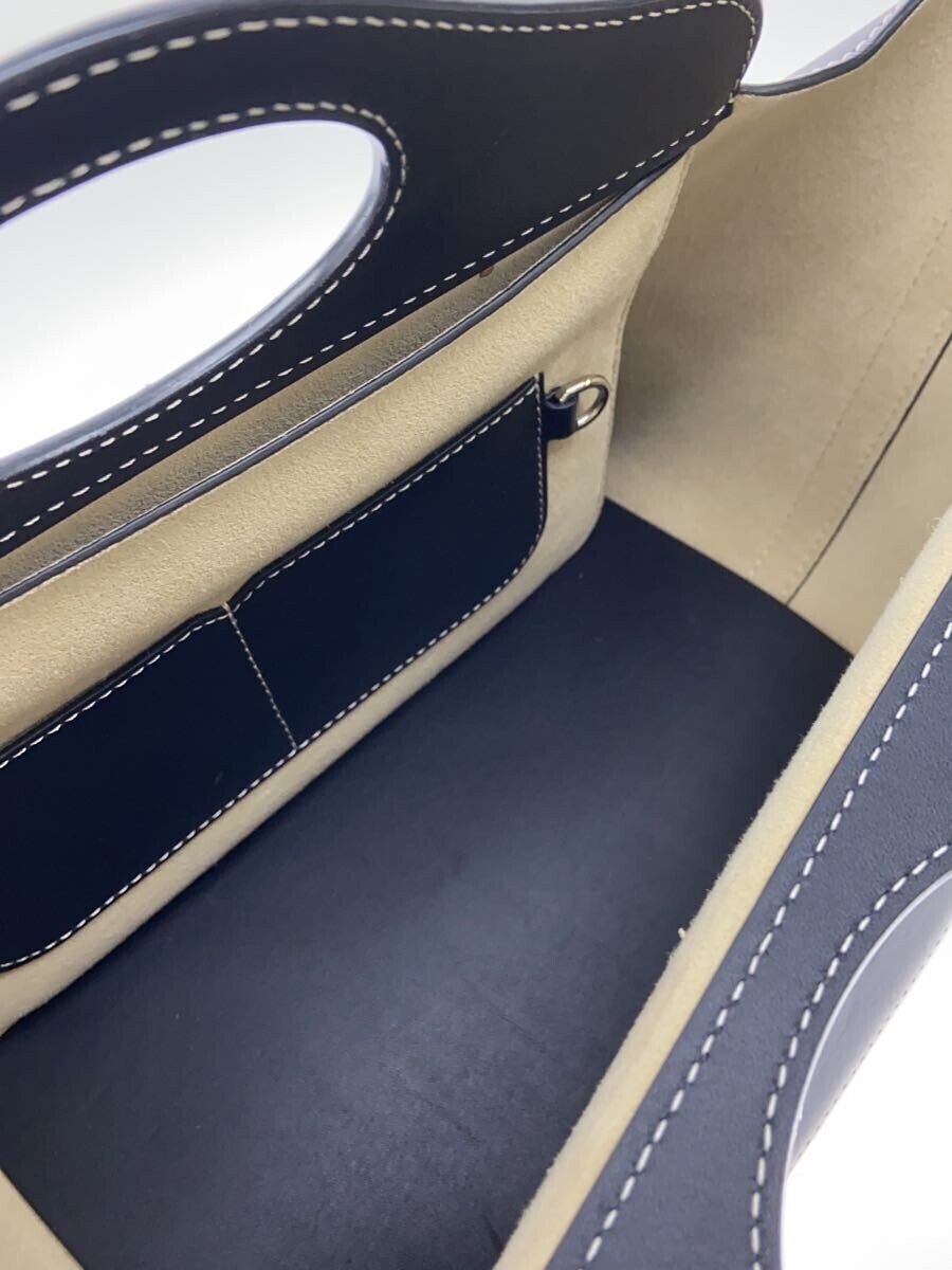 BURBERRY Shoulder Bag Black Leather 2way Authentic From Japan