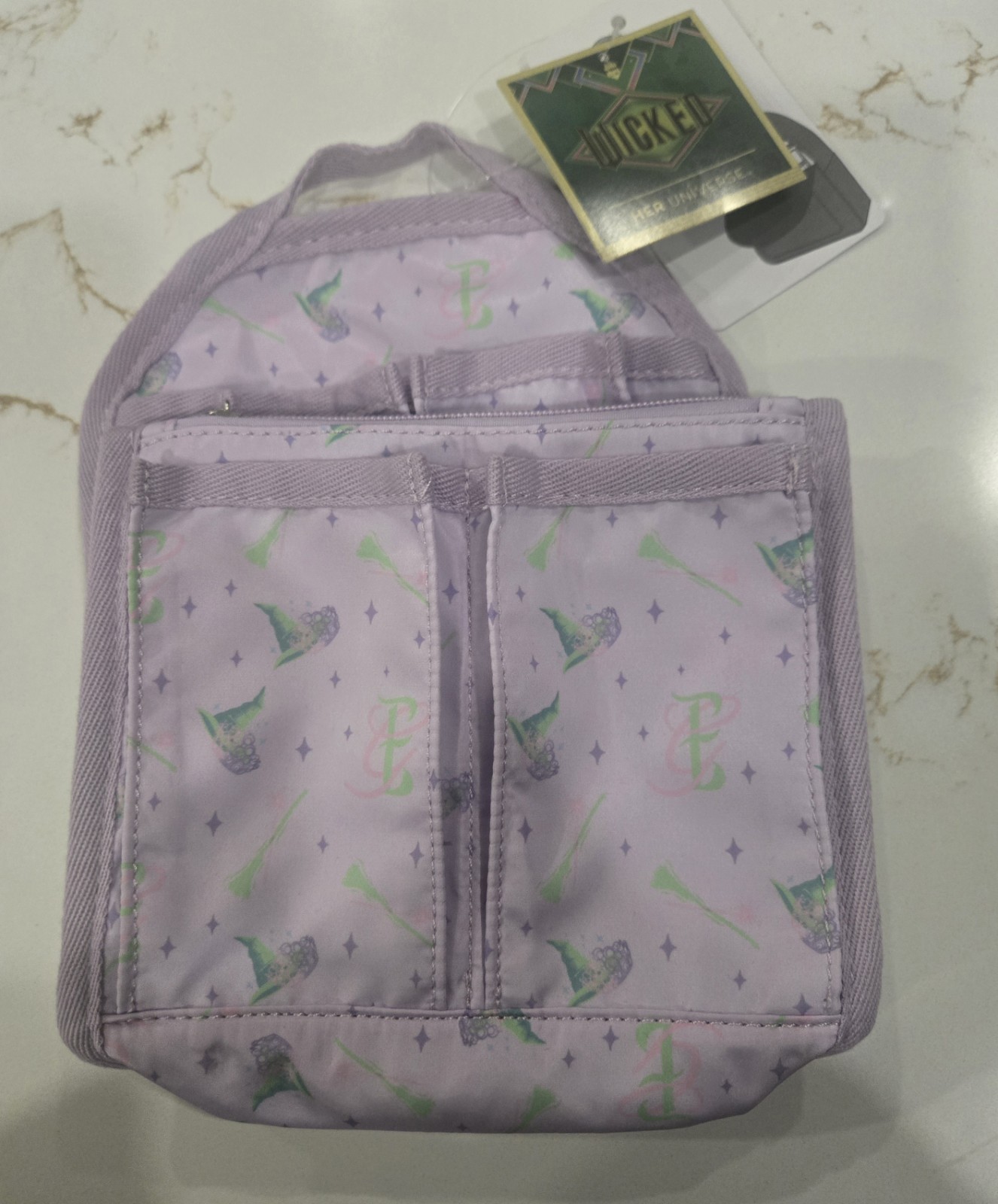 Wicked Elphaba Glinda Icons Mini Backpack Organizer Insert Allover Print