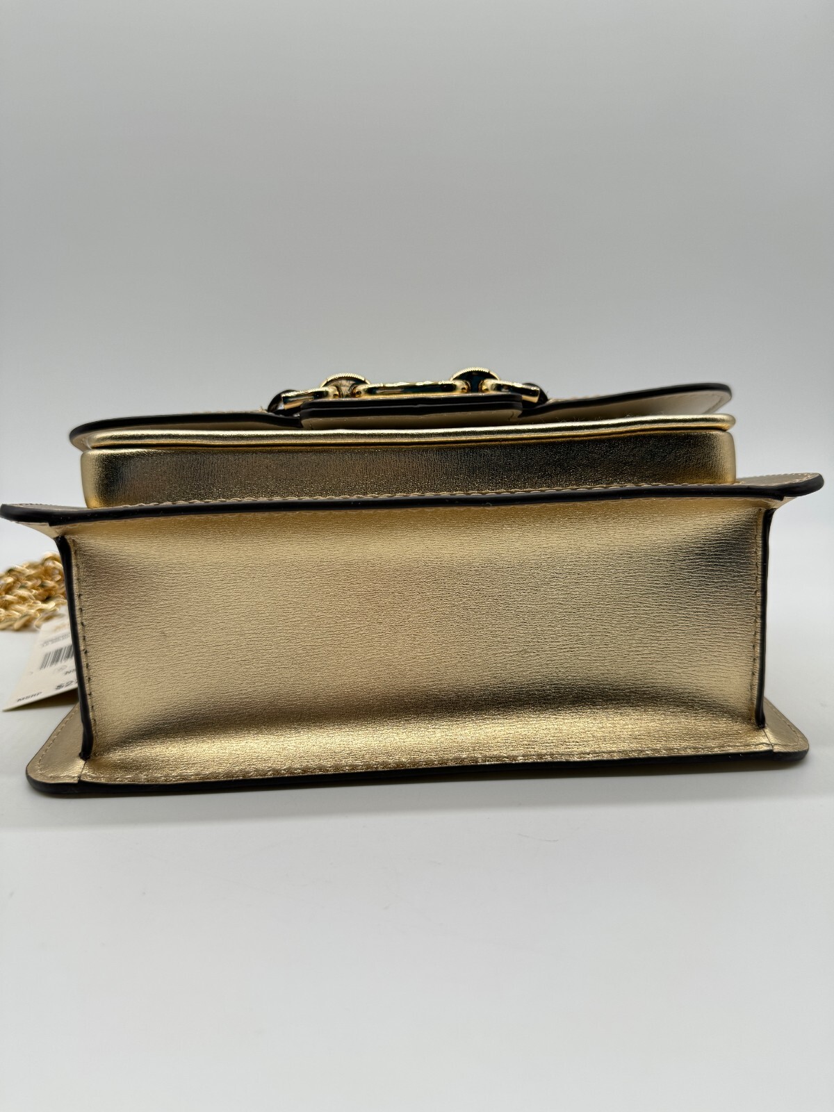 MICHAEL KORS Heather canvas leather large shoulder crossbody bag -GOLD/ NATURAL~
