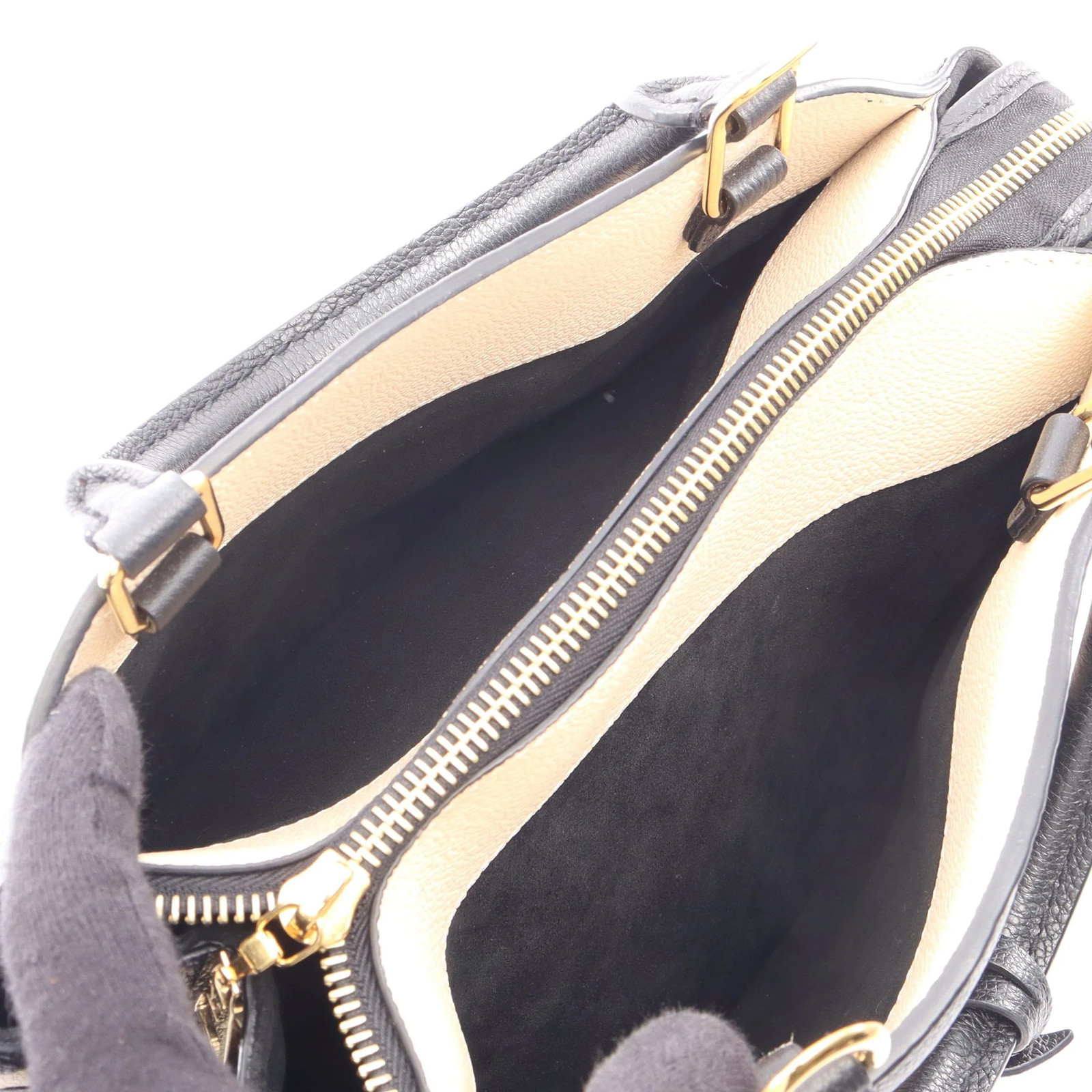 Louis Vuitton PM 2WAY Handbag Black Leather #RCB14065