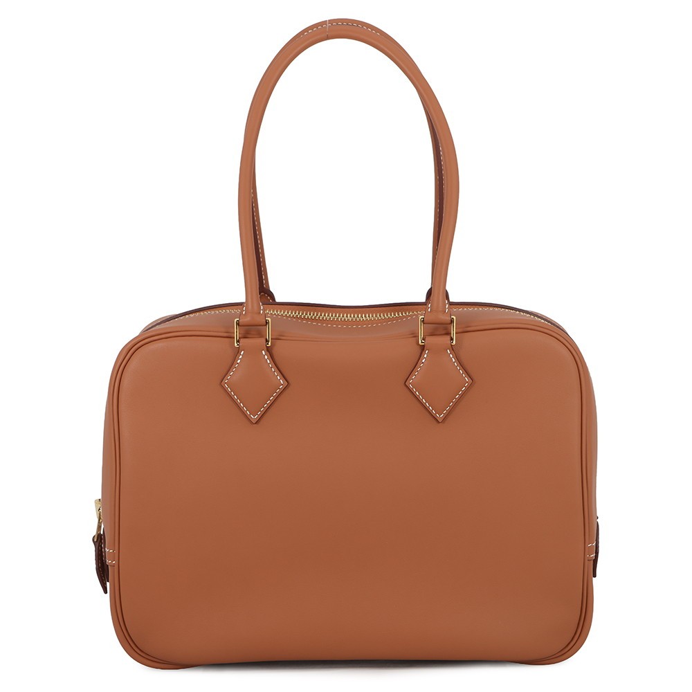 HERMES Plume Size 28 Swift Leather Gold