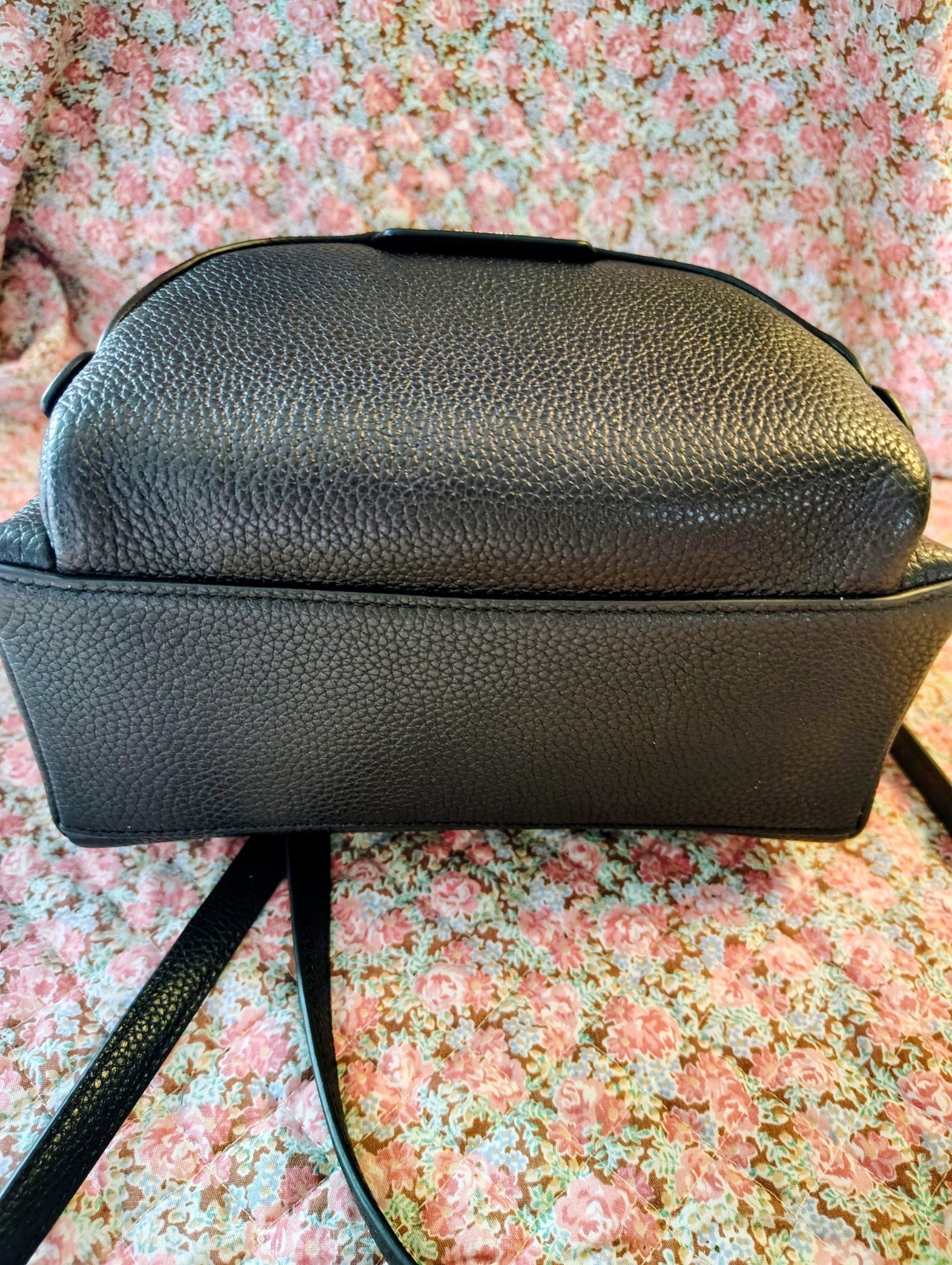 kate spade new york Leila Backpack NWT $298 Black Pebbled Leather