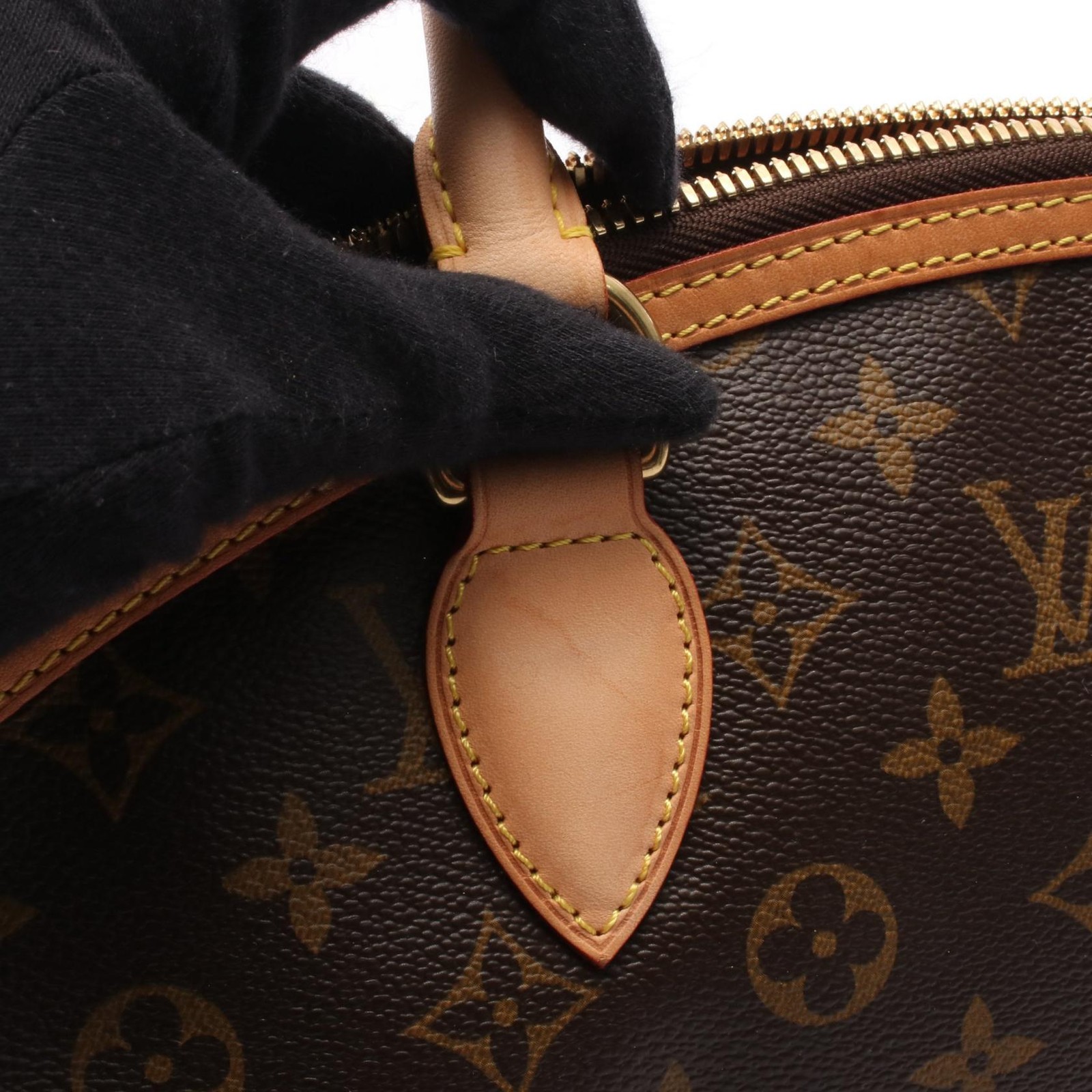 LOUIS VUITTON Lockit Vertical Handbag M40103 Monogram canvas Brown Used Women LV