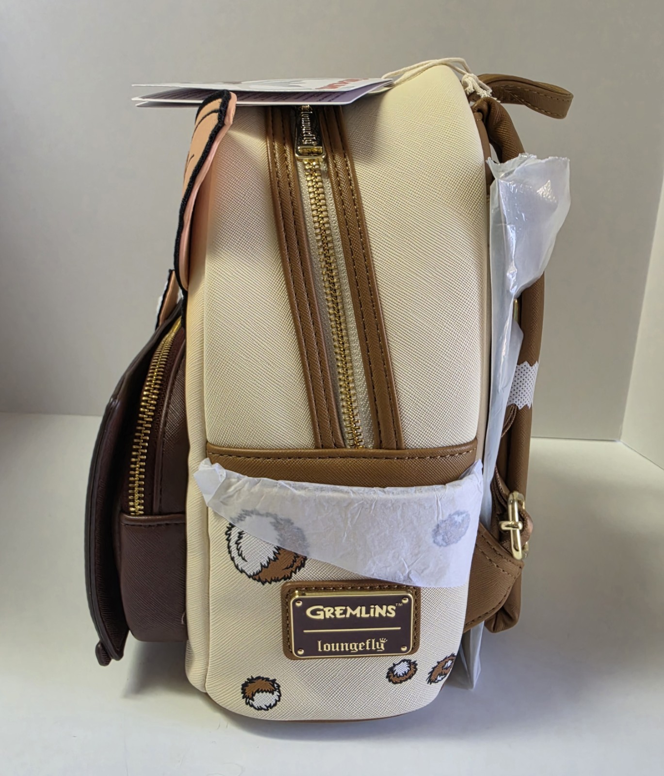 Loungefly Gremlins 40th Anniversary Mini Backpack Furry Gizmo Mogwai Lined