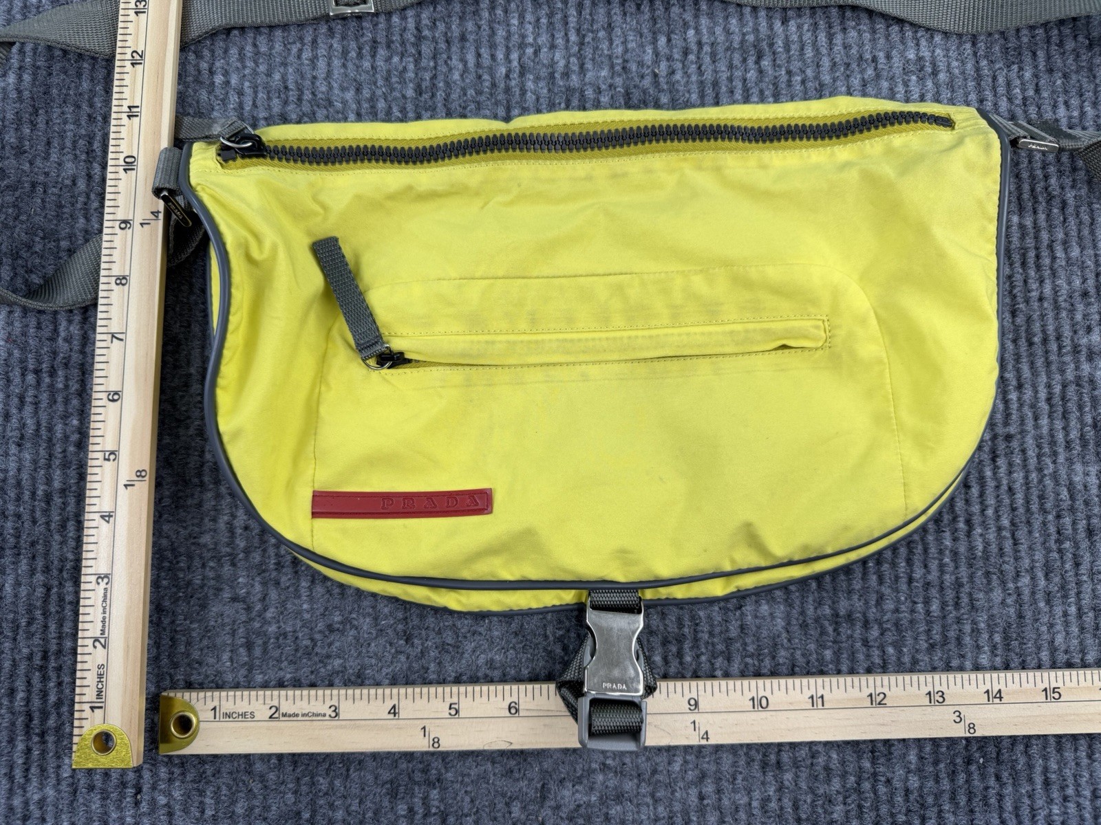 Prada Prada Sport 2000’s Yellow Nylon Crossbody Bag Authentic Used