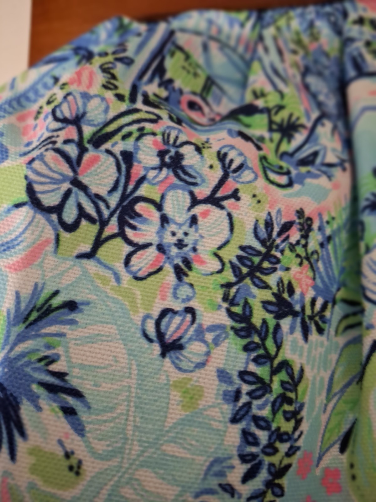 Lilly Pulitzer Bermuda Clutch Bag Boho Print Blue Floral Lilly Club Exclusive