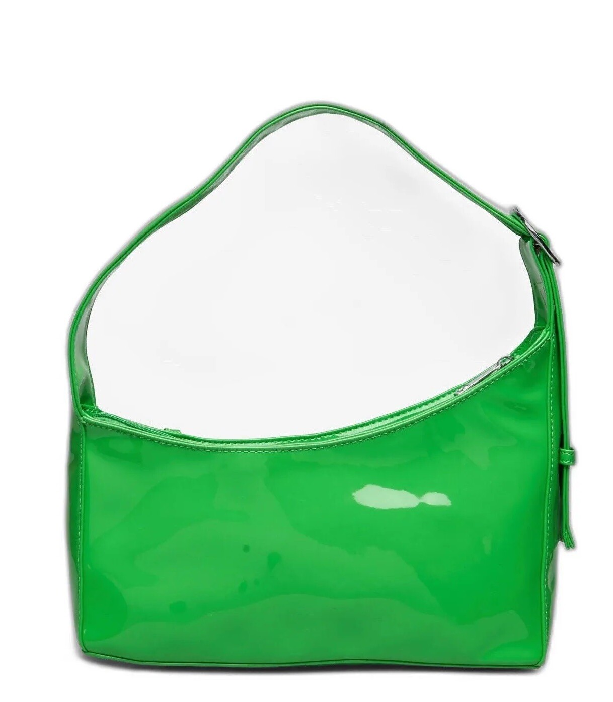SILFEN Studio ISOBEL Gloss Saffiano Leather Shoulder Bag Brite Green NWT $90