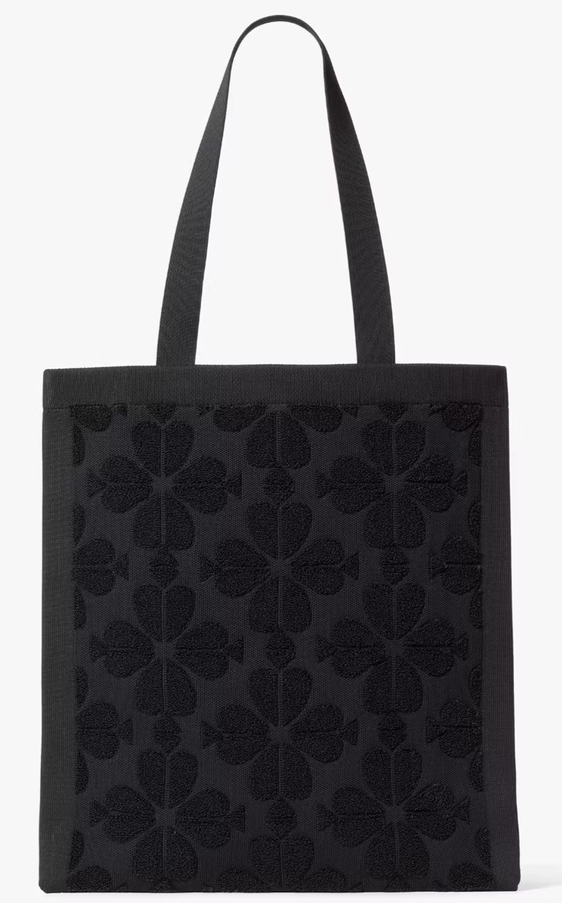 Kate Spade Brooke Black Terry Carryall Extra Large Tote Bag KL836 Purse NWT $249