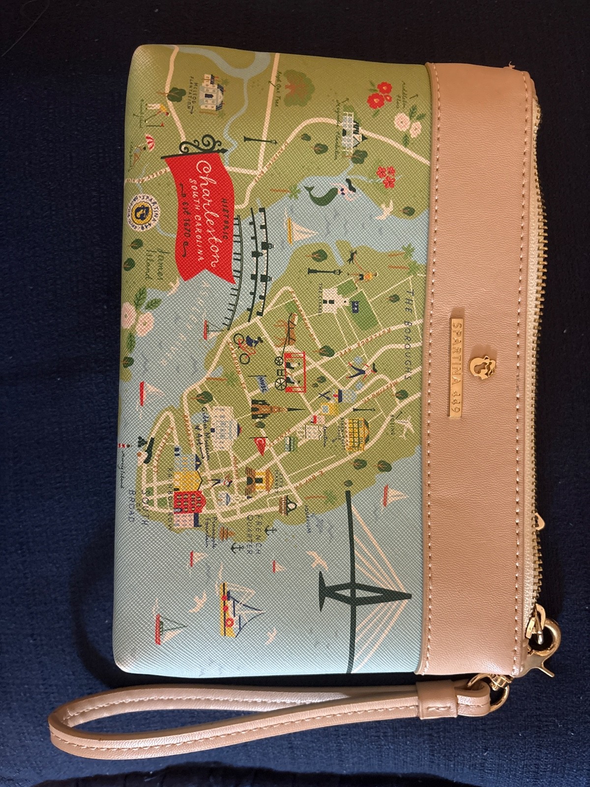 Spartina Charleston South Carolina Clutch