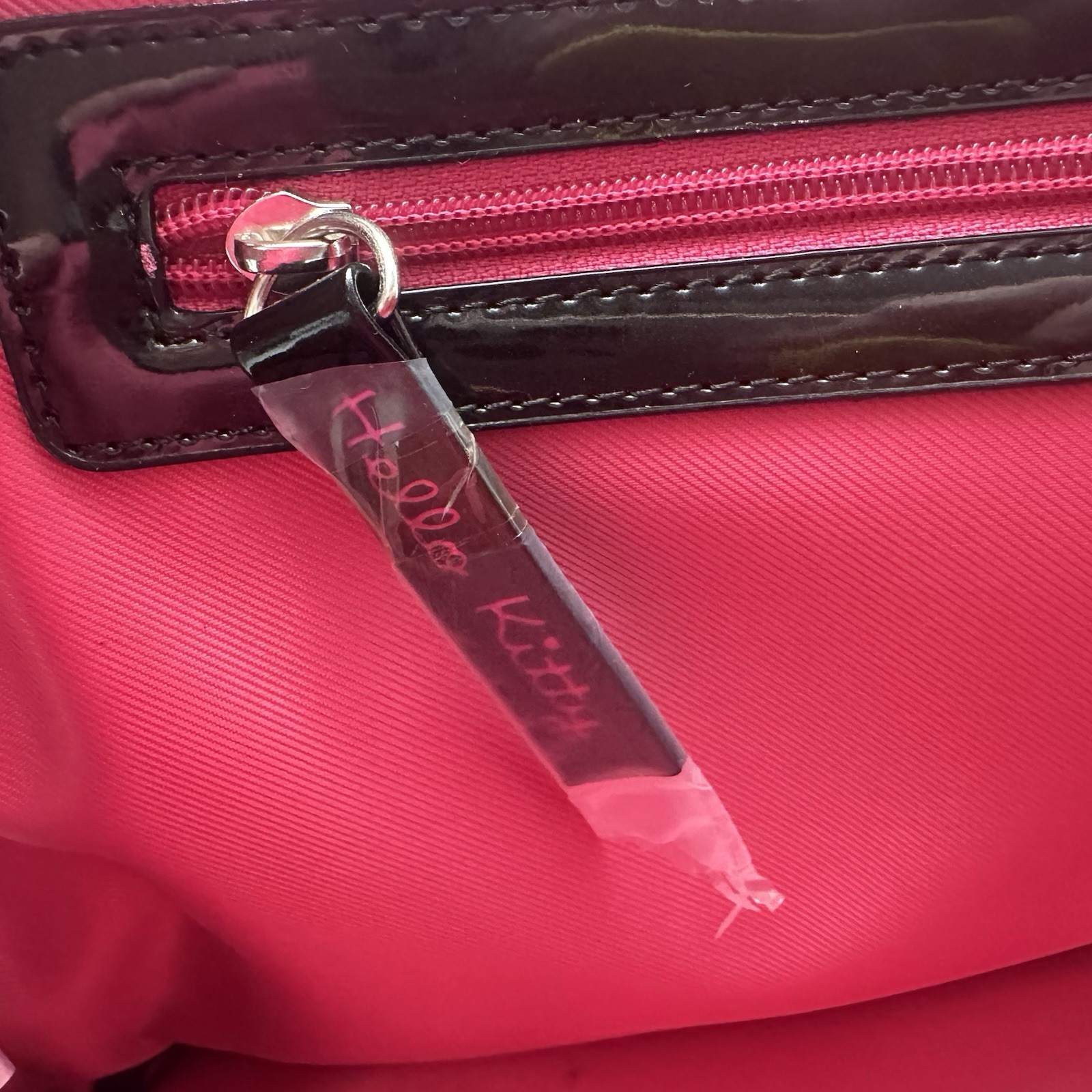 Vintage 2012 Hello Kitty Loungefly Sanrio Waffle Purse – Large Black & Pink MWMT