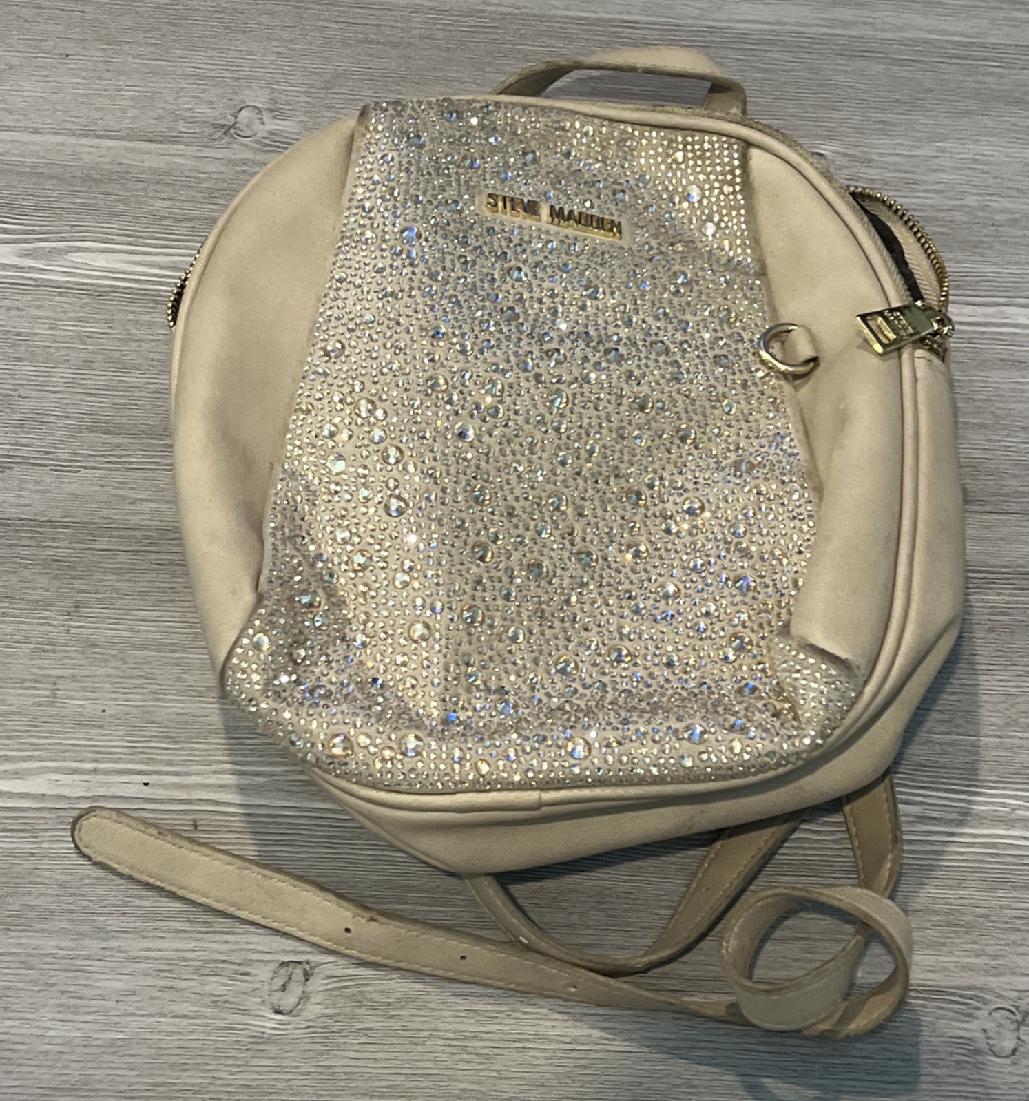 Steve Madden Bgemma Mini Backpack Purse Bag Handbag Rhinestone – FREE SHIP!