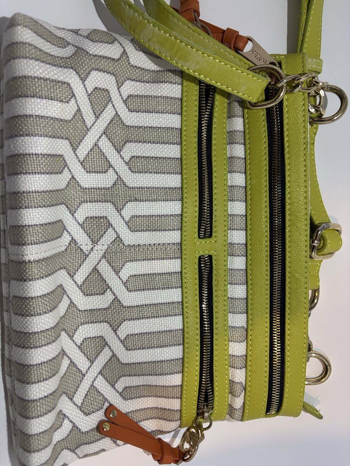 spartina 449 purse daufuskie island Lime Green And Tan