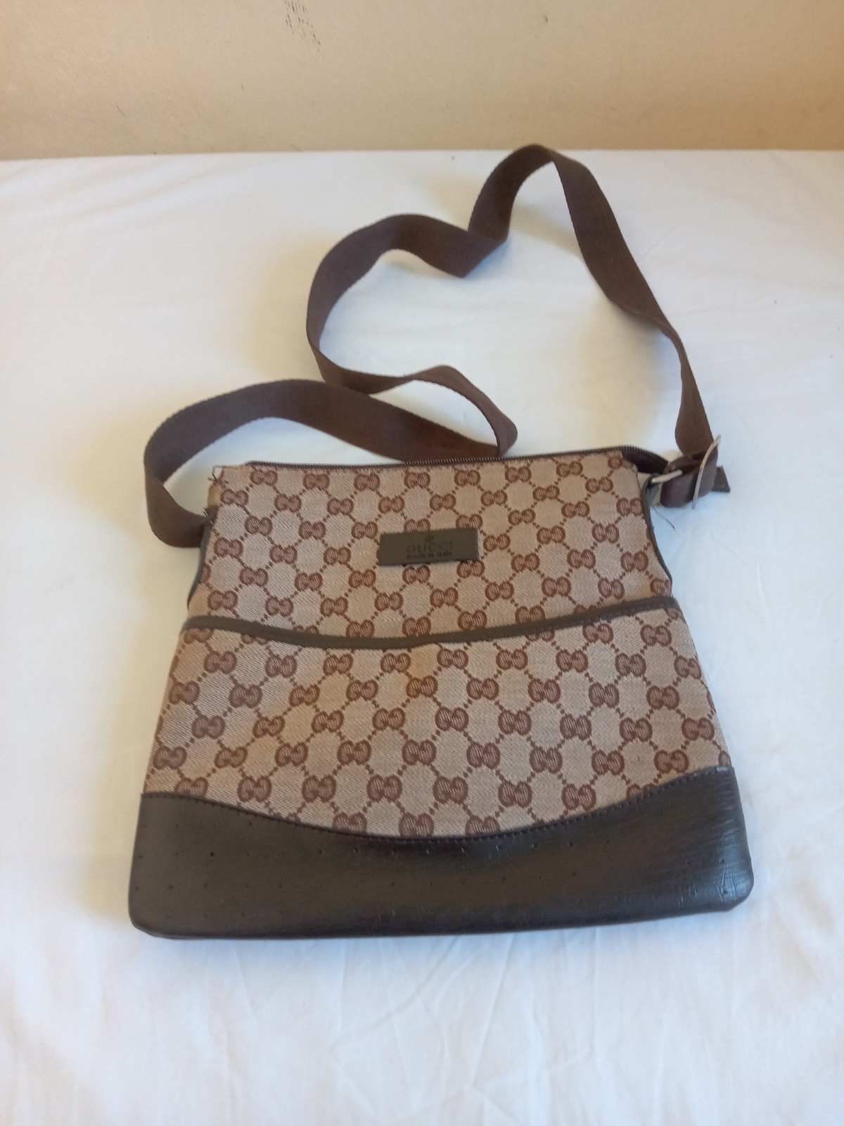 Gucci Brown Canvas Bag
