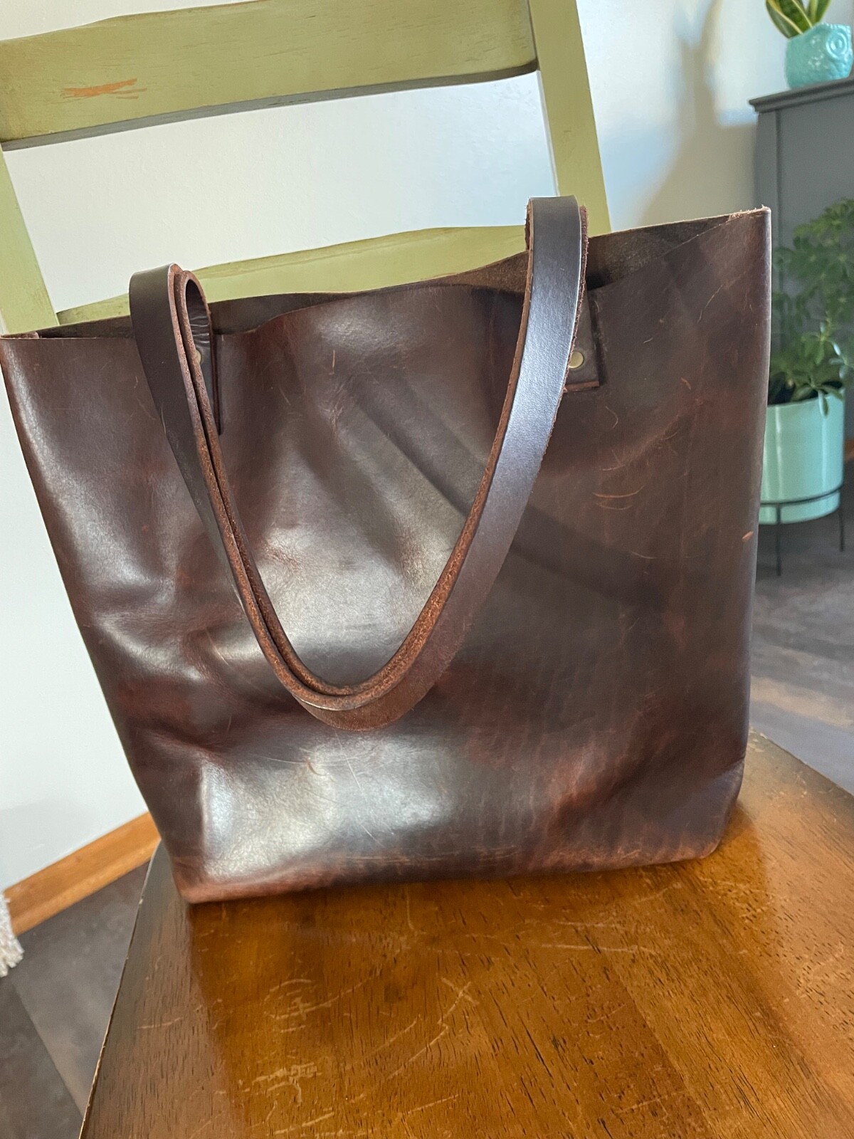 Portland Leather Goods Brown Authentic Tote Bag Grizzly