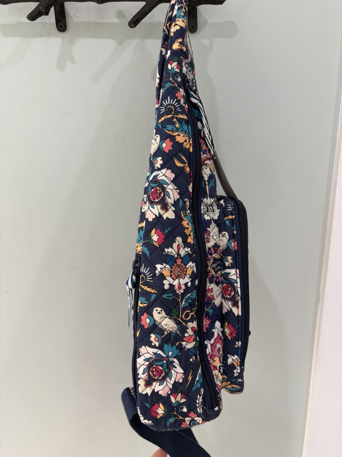 NWT Harry Potter x Vera Bradley Sling Backpack Home to Hogwarts pattern New