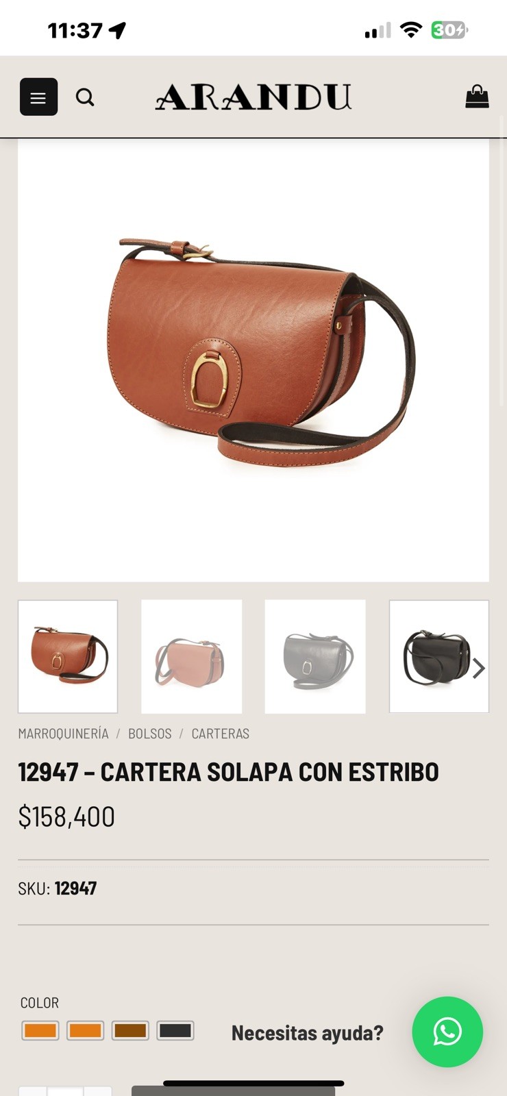 Arandu Saddle Bag Crossbody, Mexico High End brand See last photo and my notes