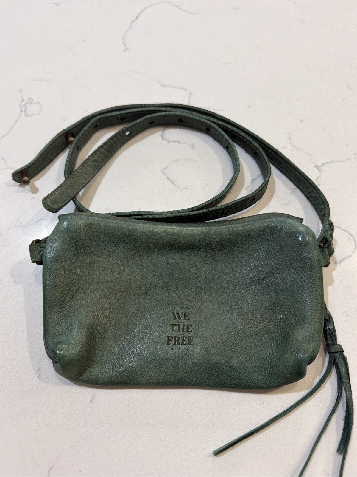 FREE PEOPLE WE THE FREE RIDER CROSSBODY PURSE BAG Sage Green