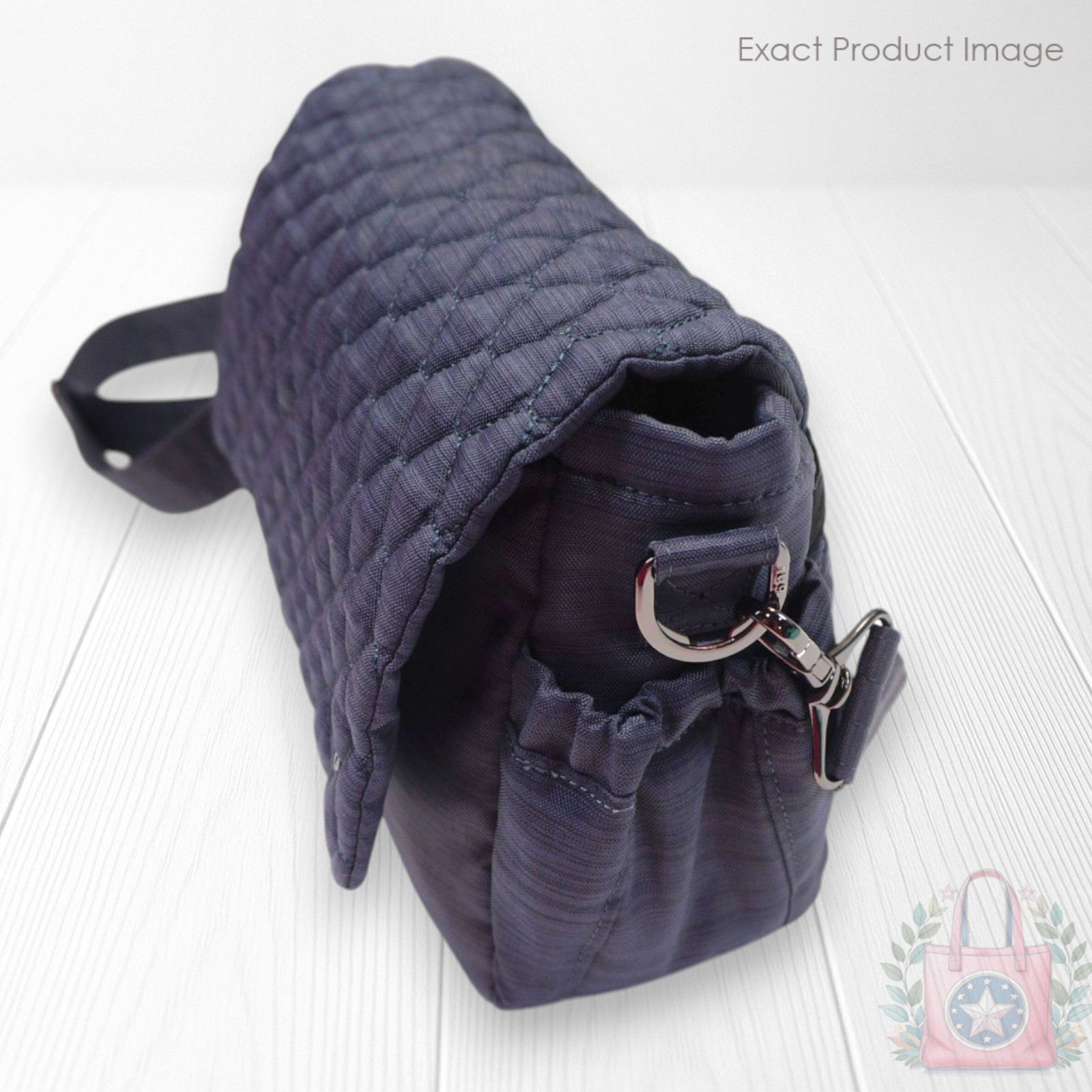 ❤️ Lug Harness Brushed Gray Crossbody Wink Flap Messenger Mailbag