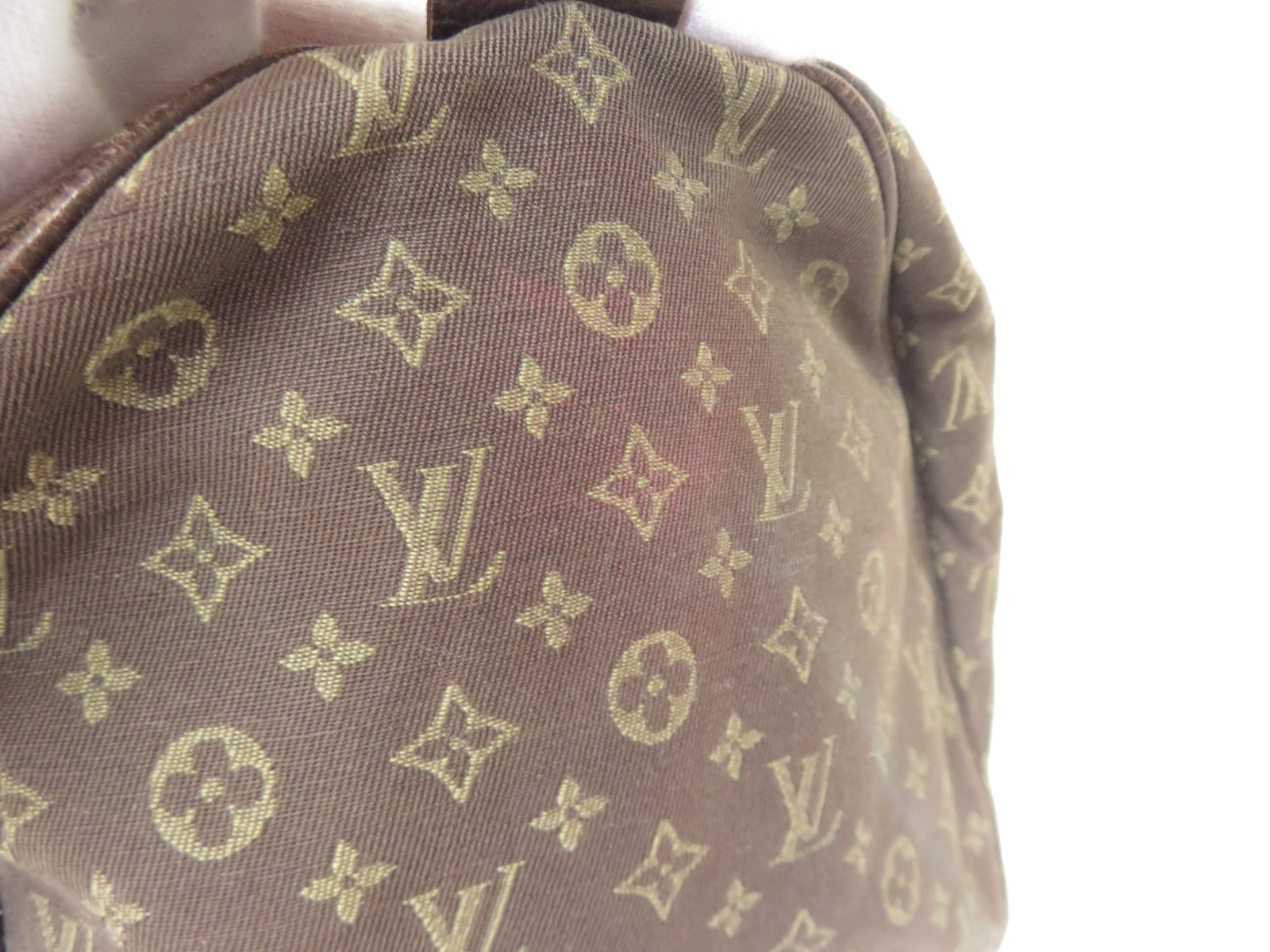 Auth Louis Vuitton Monogram Mini Lin Idylle Speedy 30 Hand bag F#53148