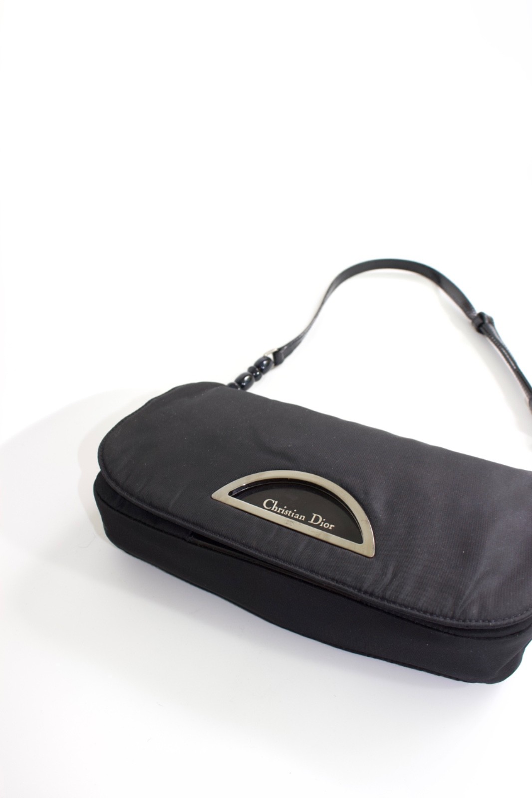 Dior Malice FW 1999 Black Nylon Shoulder Bag Archive Rare Y2K Handbag