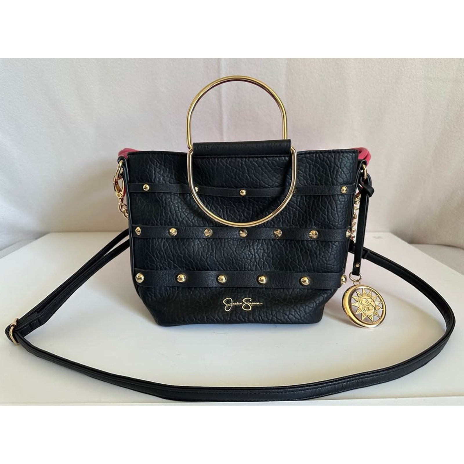 Jessica Simpson Lacey Crossbody Bag Black