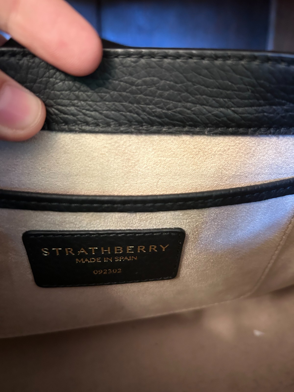 Strathberry “Multrees” convertable bag black leather. Gold hardware. No Dustbag.