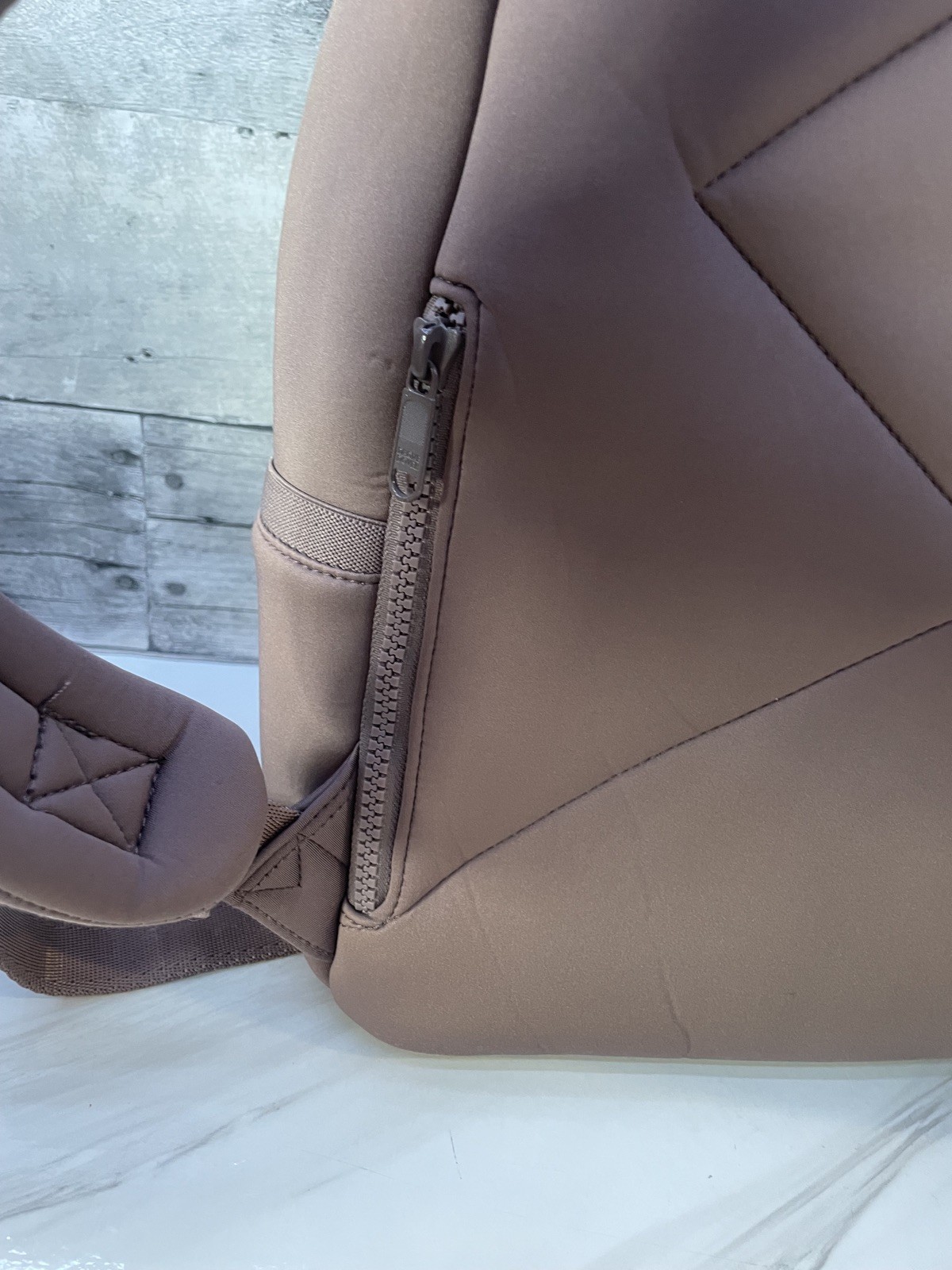 Dagne Dover Small Neoprene Dakota Backpack Bag in Dune