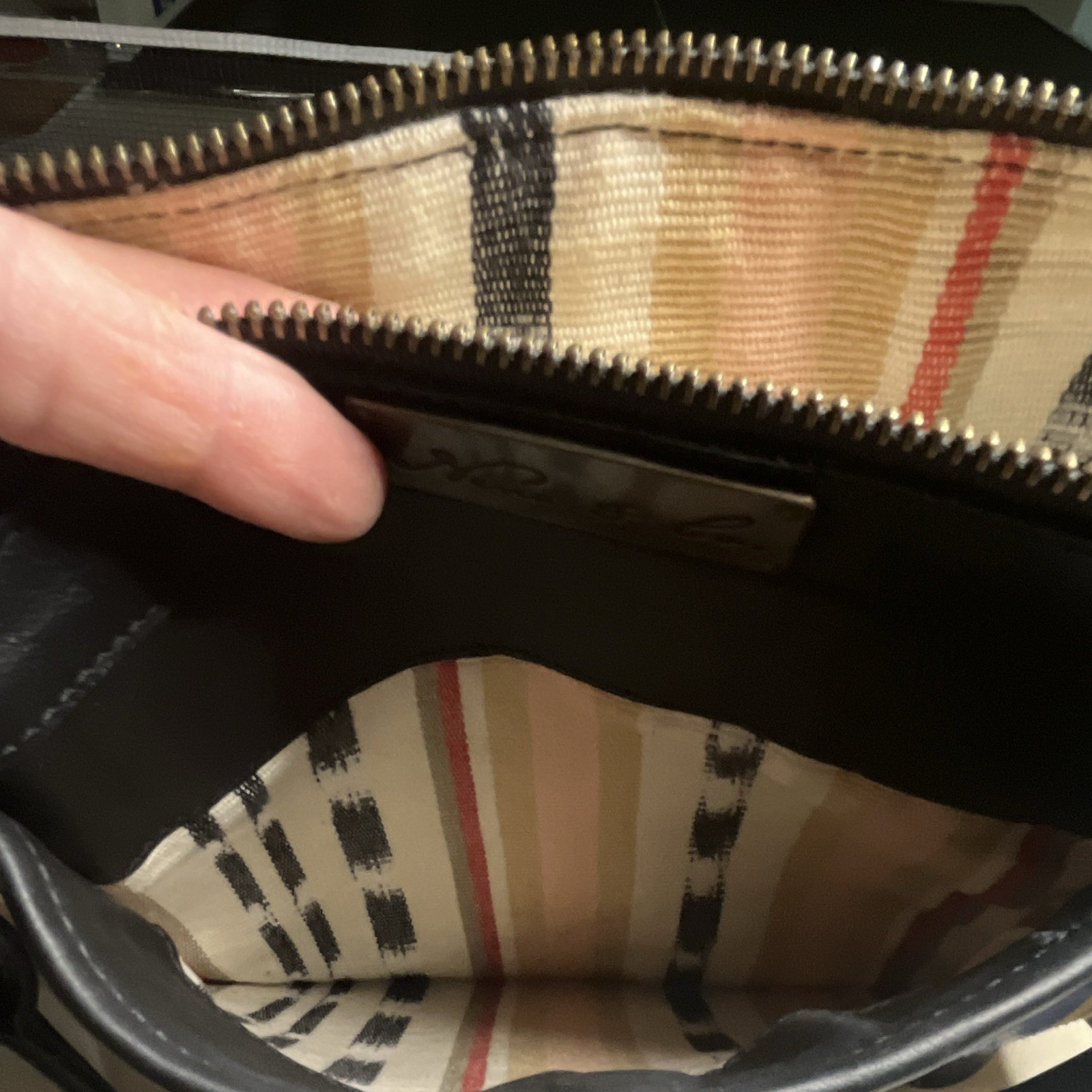 Nena & Co. Large Geometric Multicolor Tote Zip Detachable Strap Gold Hardware