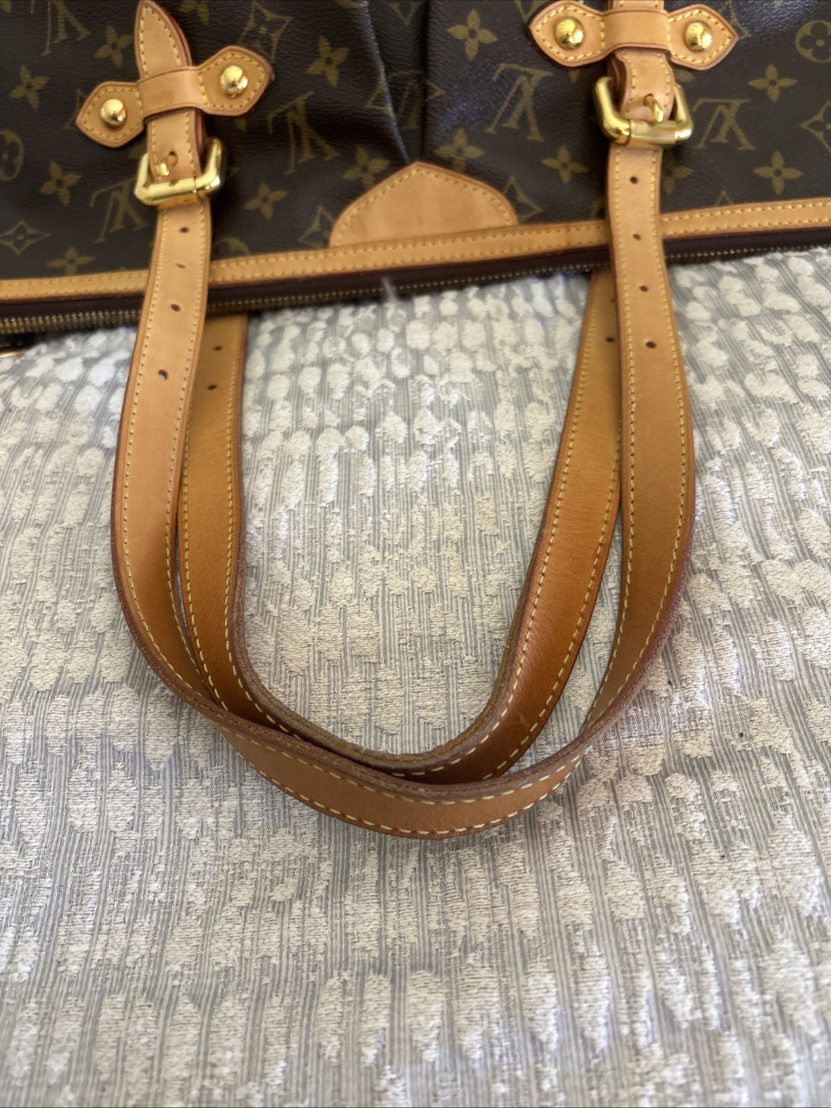 Louis Vuitton Palermo GM Monogram Tote Bag w/ Strap & Dust Bag SD4049 Authentic!