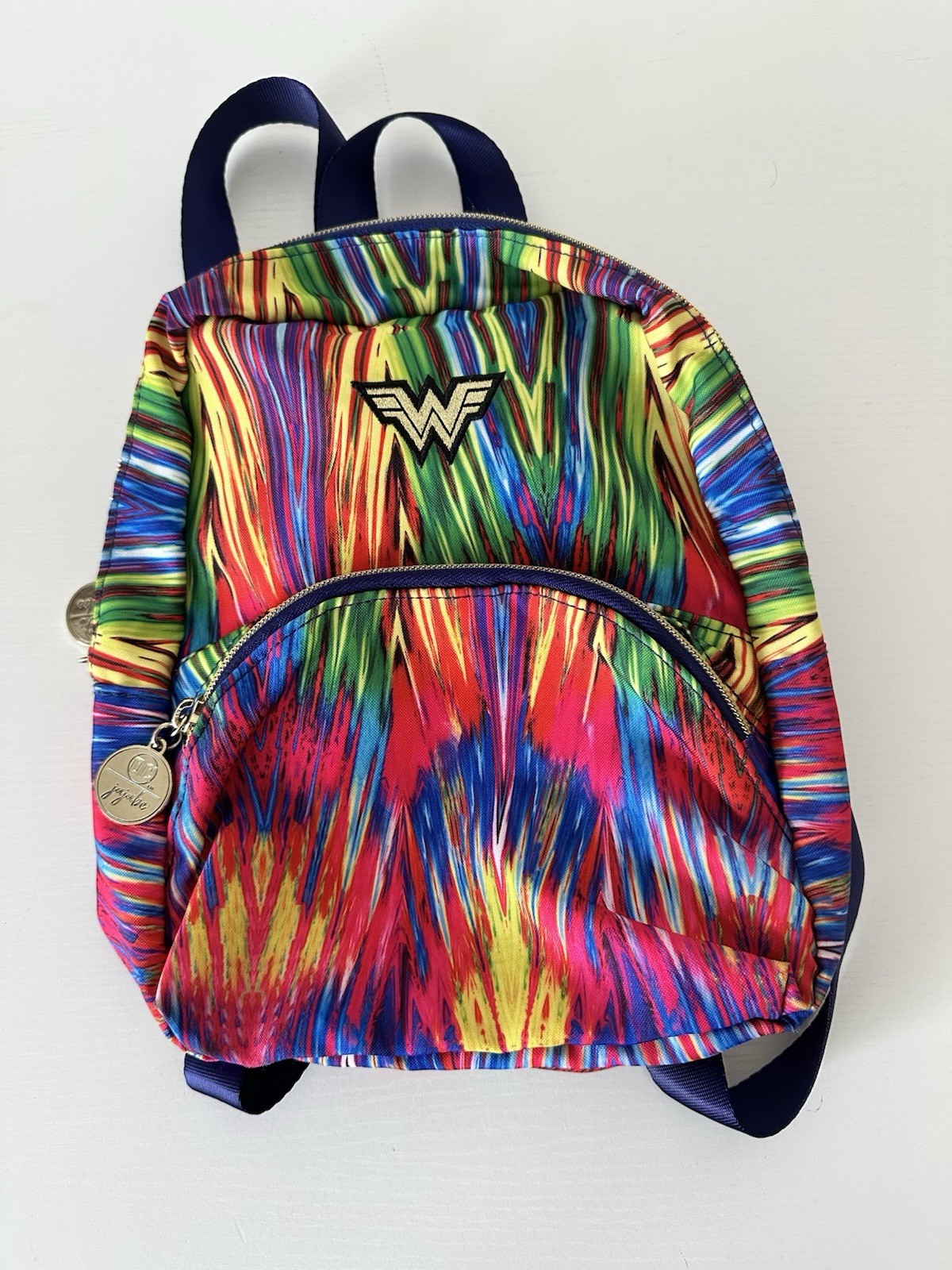 DC Comics Jujube Wonder Woman Rainbow Mini Backpack Bag- Machine Washable