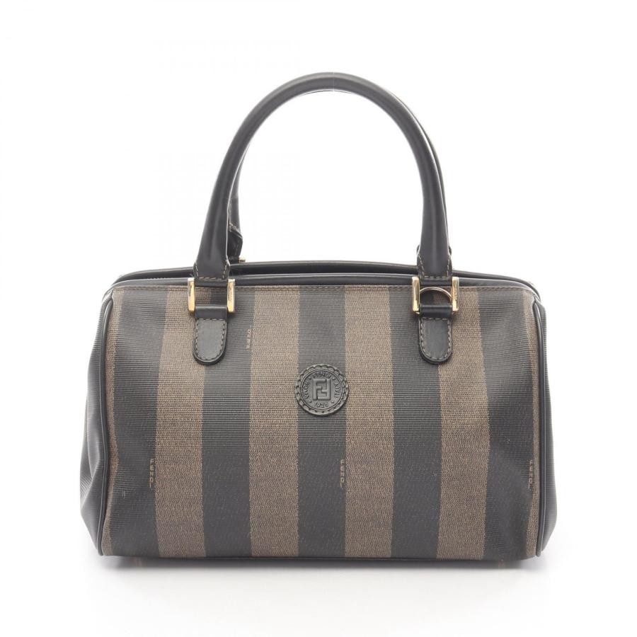 FENDI Bag: Pequin Tote Brown W27.5H19D13cm;