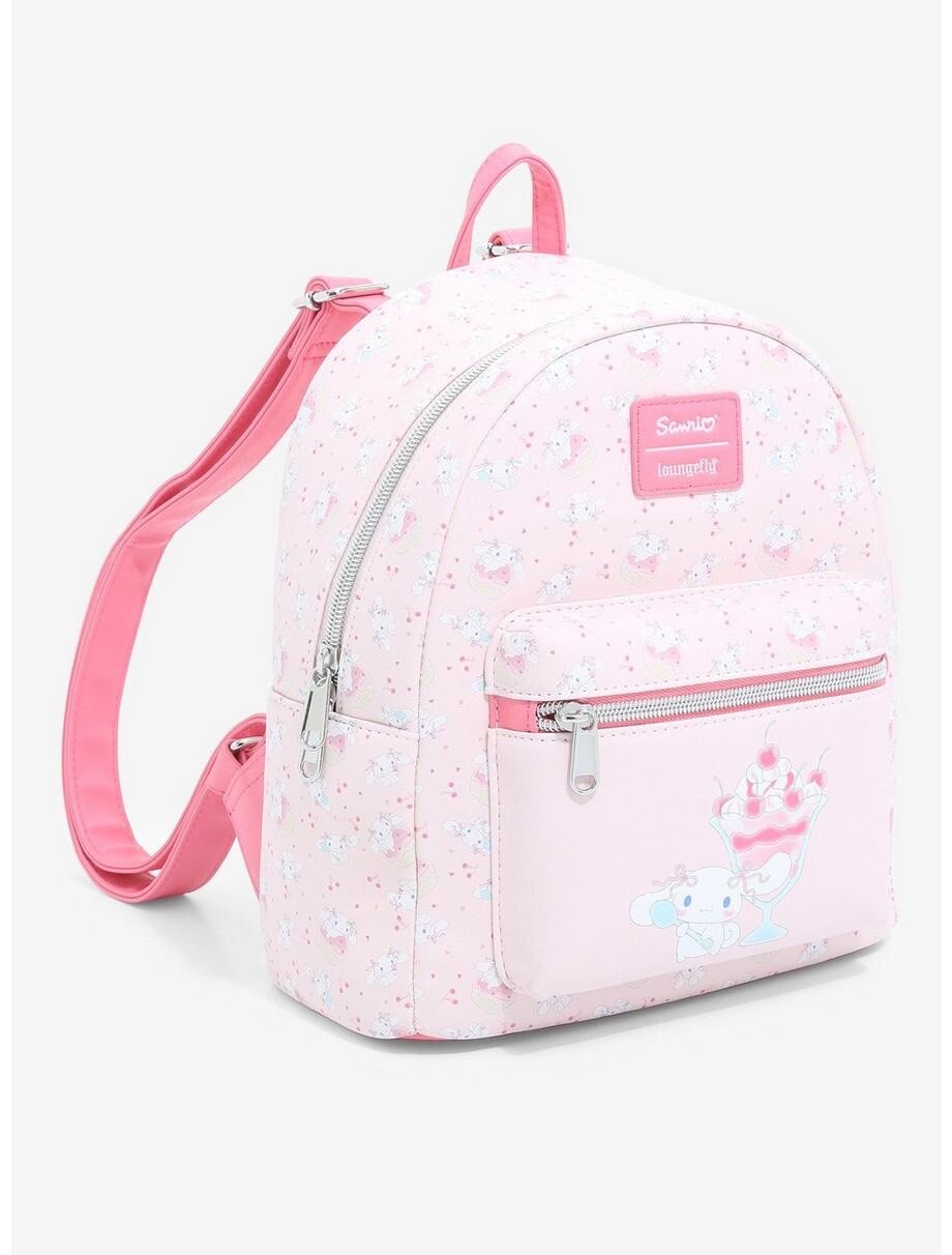 Loungefly Sanrio Cinnamoroll Sundae Mini Backpack: Desserts, Ice Cream, Cherries