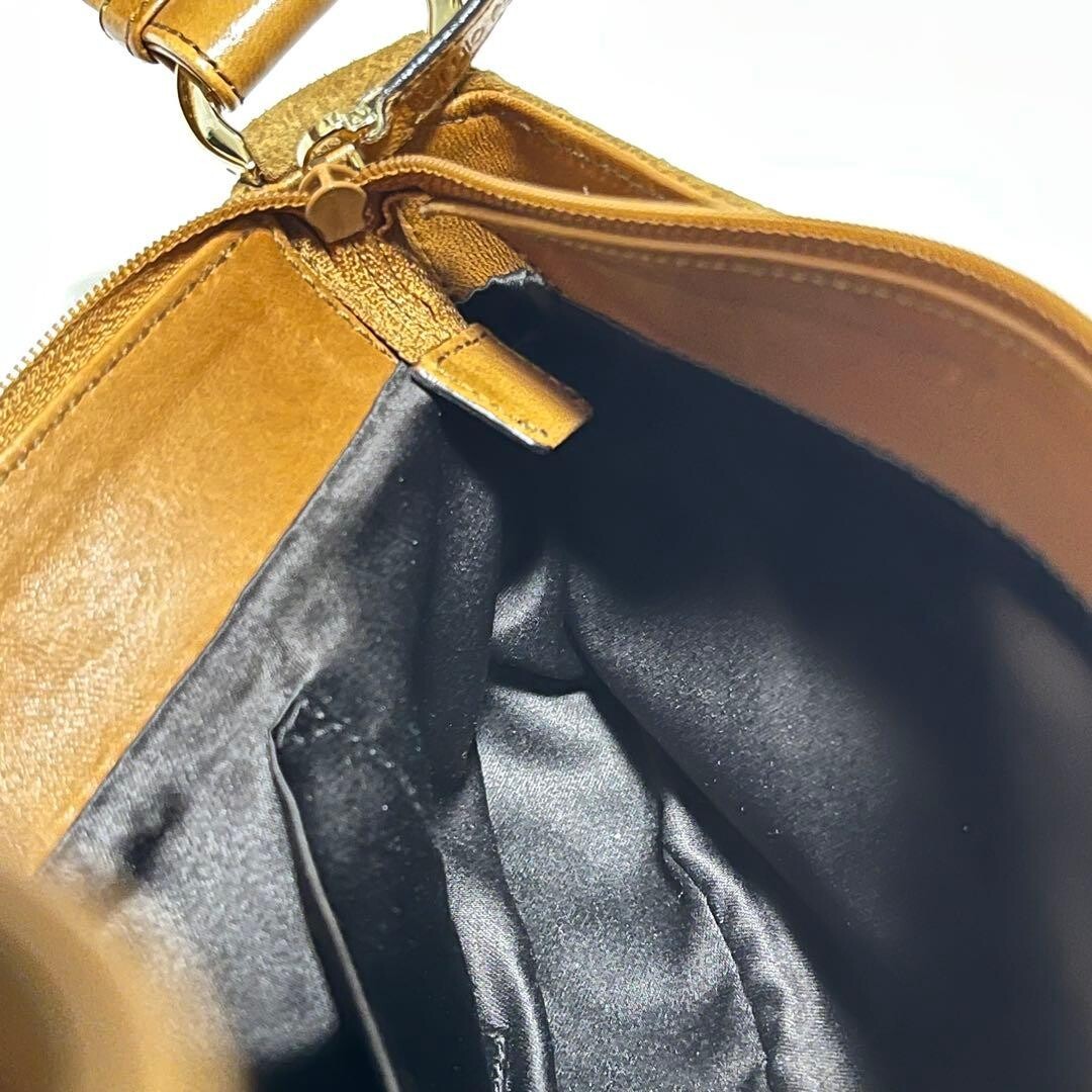 Sergio Rossi Brown Suede Shoulder Bag Vintage Italy Gold Hardware Party 69