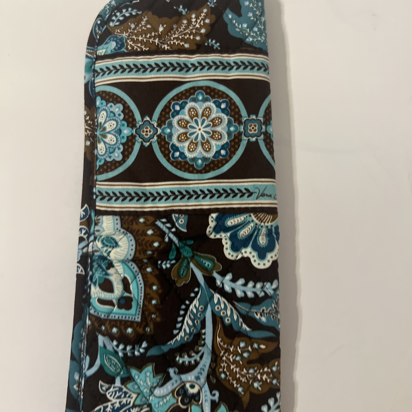 Vera Bradley Curling Iron/Hot Tool Bag “Java blue”