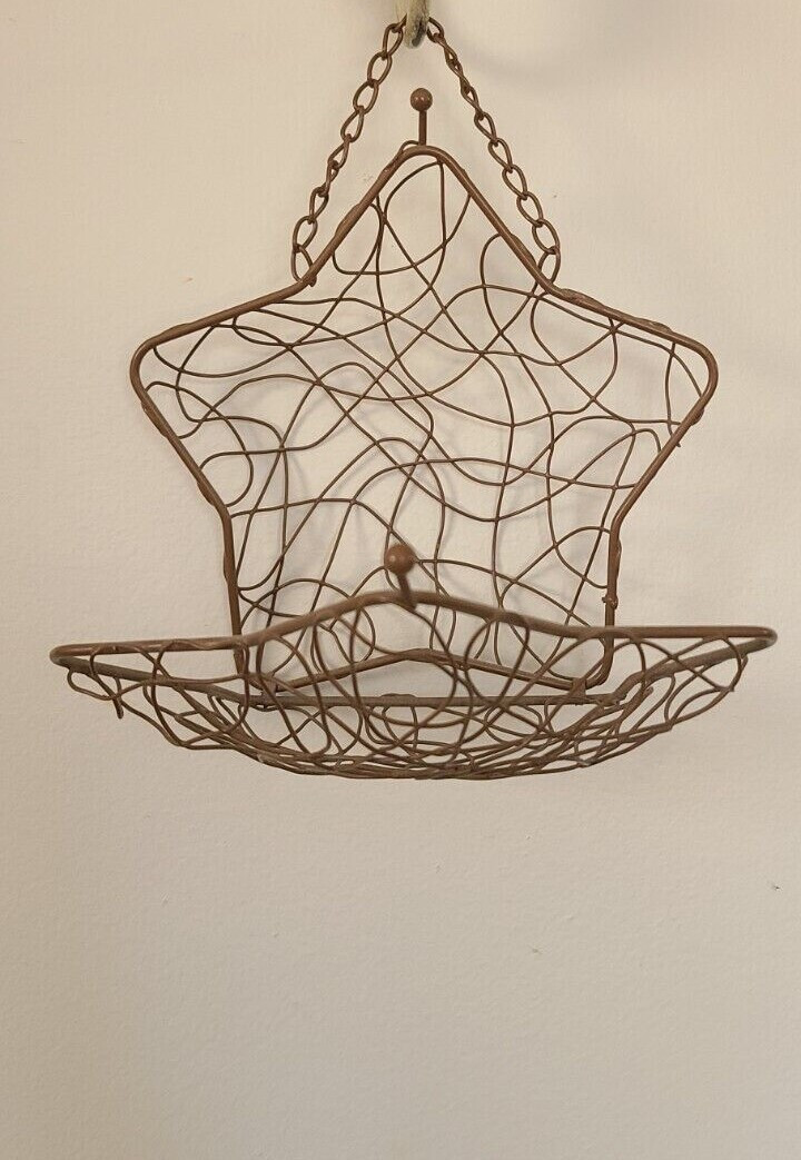 Purse Vintage Brass Wire Cage Star Shaped Purse or can be an Ornament
