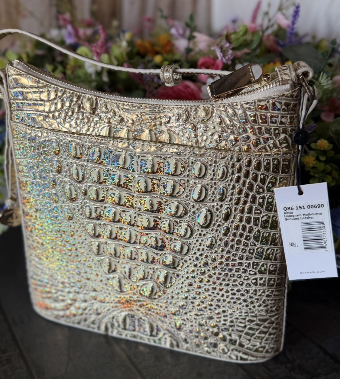 LAST ONE ! BRAHMIN KATIE HOLOGRAM NWT PERFECT EYE PLACEMENT GORGEOUS HTF