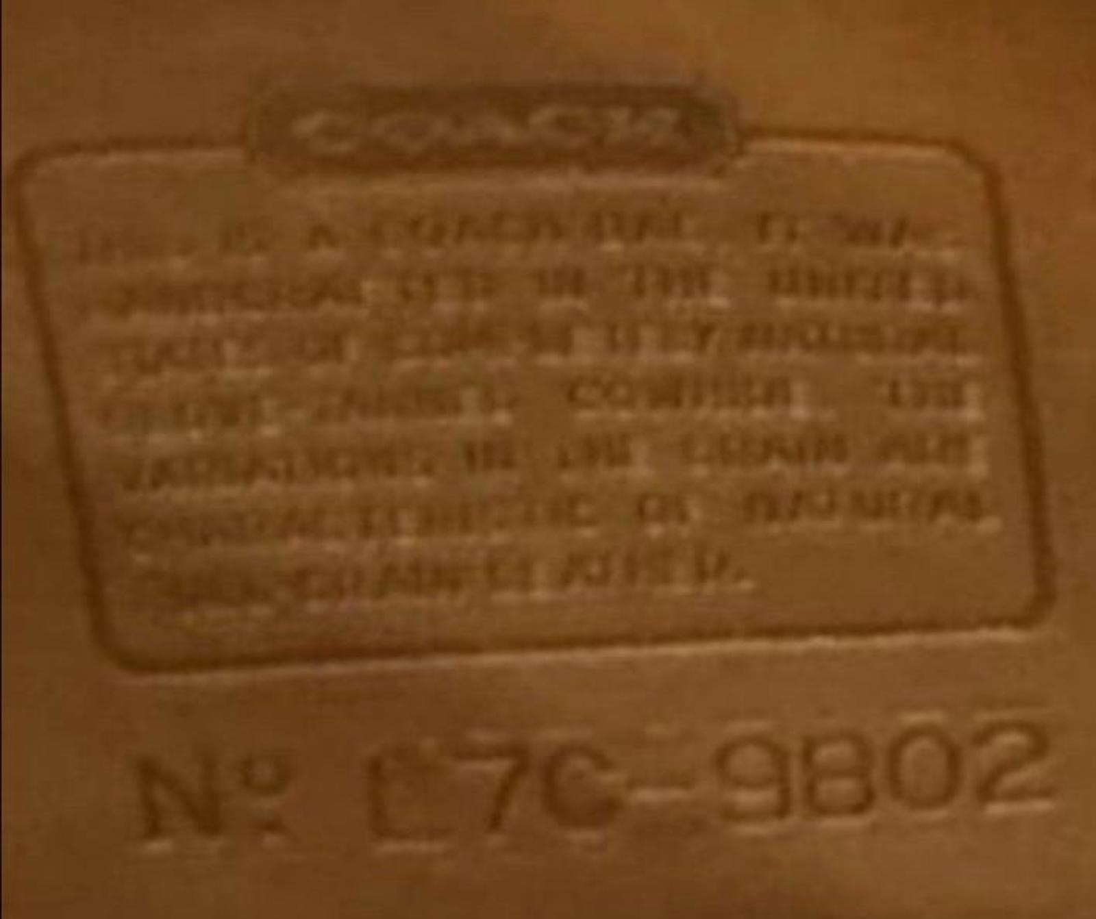 Vintage Coach Equestrian 9802 Camel brass crossbody purse Authentic