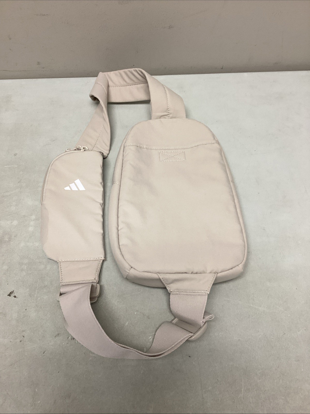 Adidas Essentials 3 Sling Bag Beige Crossbody Backpack One Strap Shoulder