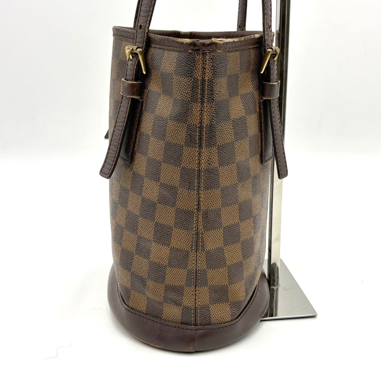 Auth LOUIS VUITTON Damier Ebene Marais Tote Bag Handbag N42240 2Y6311