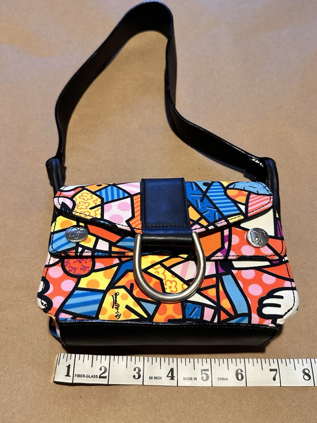 Donald J Pliner Romero Britto Shoulder Bag Multicolor Pop Art