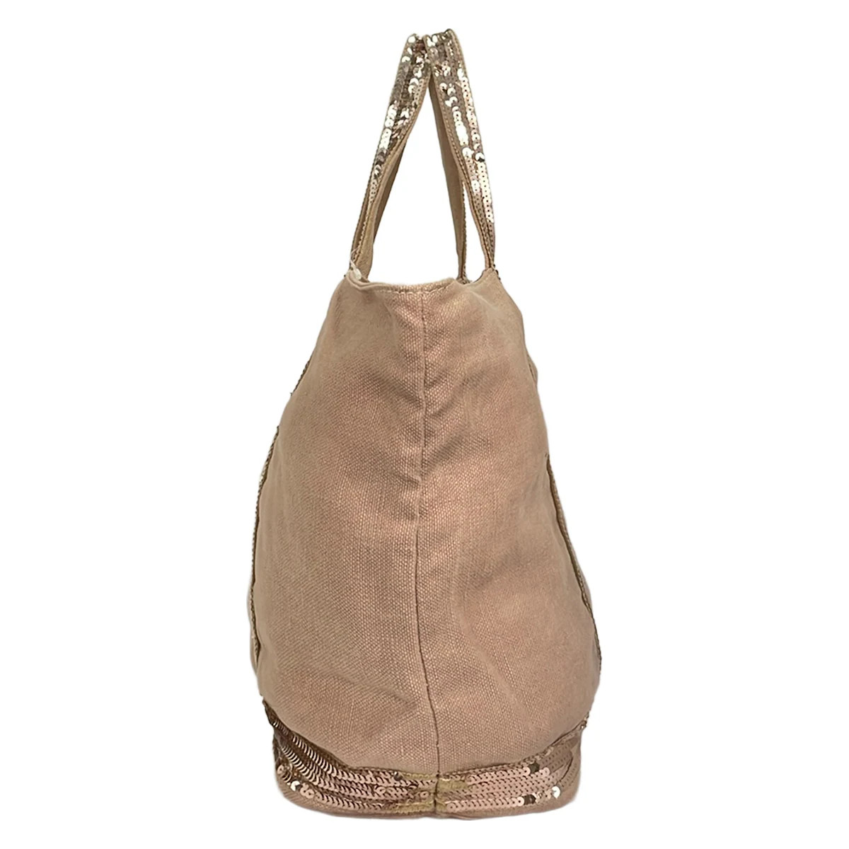 vanessa bruno Pink Canvas Sequins Tote Bag