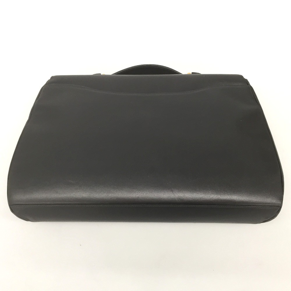 Cartier PANTHERE Briefcase Bag Leather Gold Metal black